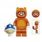 8pcs Super Mario Brothers Minifigures Set Baby Mario Luigi Toad Tanooki Mario