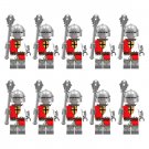 10pcs Wars of the Roses English Civil Wars Mace soldiers Minifigures Accessories
