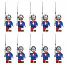 10pcs Wars of the Roses English Civil Wars Longsword soldier Minifigures Weapons