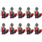 10pcs Wars of the Roses English Civil Wars Flail Soldiers Minifigures Weapons