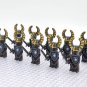 10pcs Crusades Lionheart Knights Heavy Armor Minifigures Weapons Accessories