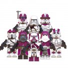 8pcs Star Wars Nova Corps Galactic Marines Clone Trooper Minifigures Accessories