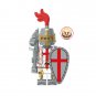 8pcs Crusader Christian Army Saint George Battle Priest Minifigures Accessories