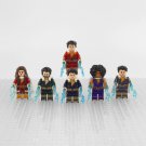 6pcs Shazam Fury of the Gods Minifigures set with Weapons and Accessories