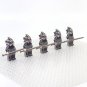 5pcs Medieval England House of Lancaster Swordsman Minifigures Accessories