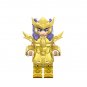 6pcs Saint Seiya Gold Saints Minifigures Set Leo Aiolia Aquarius Scorpio Cancer