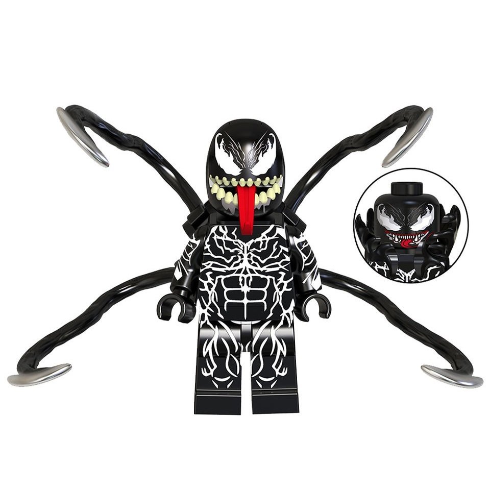 Venom Symbiote Marvel Superhero Minifigures Weapons and Accessories