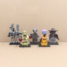 5pcs Star Wars Bounty Hunter 4-LOM Zeb Bossk IG-88 Cad Bane Minifigures Set