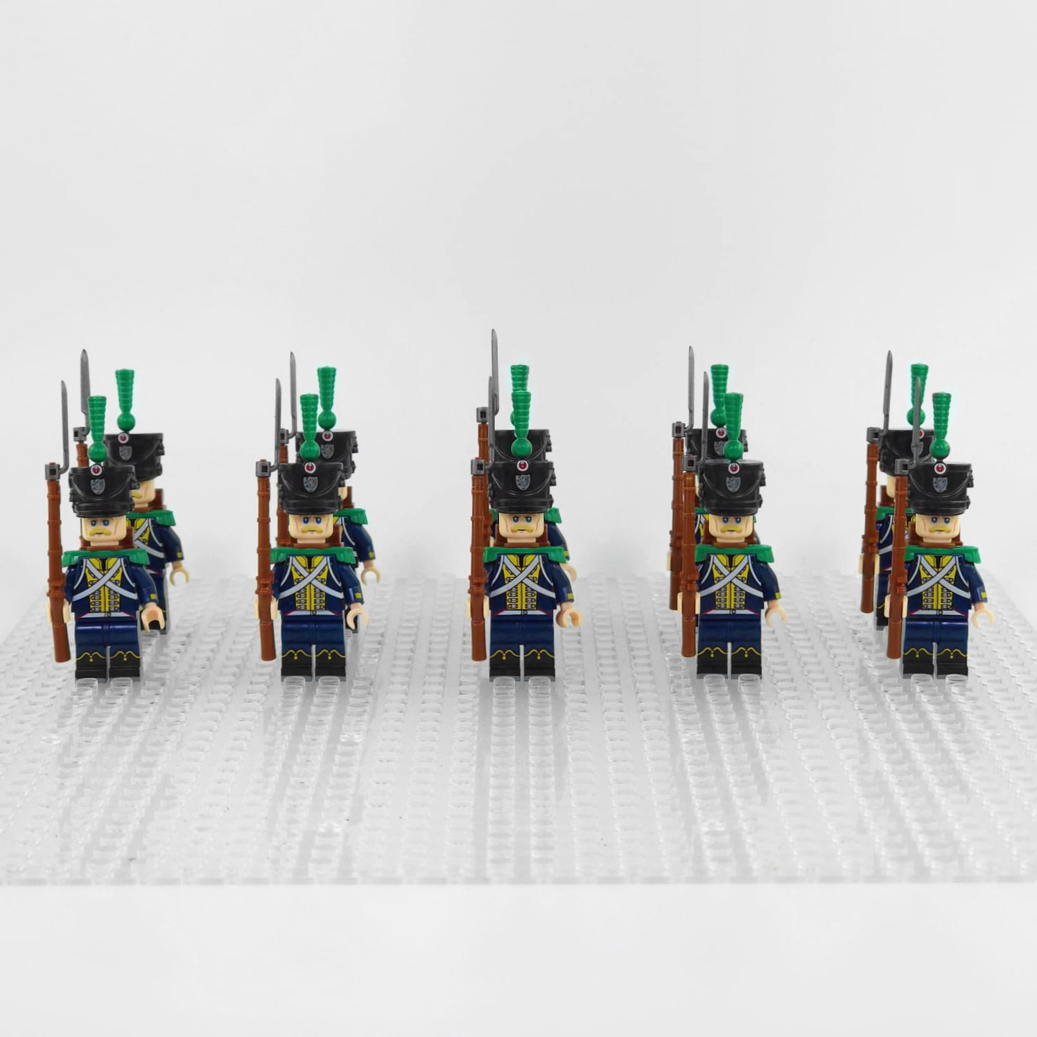 10pcs Napoleonic Wars German Hessian Infantry Soldiers Minifigures Set