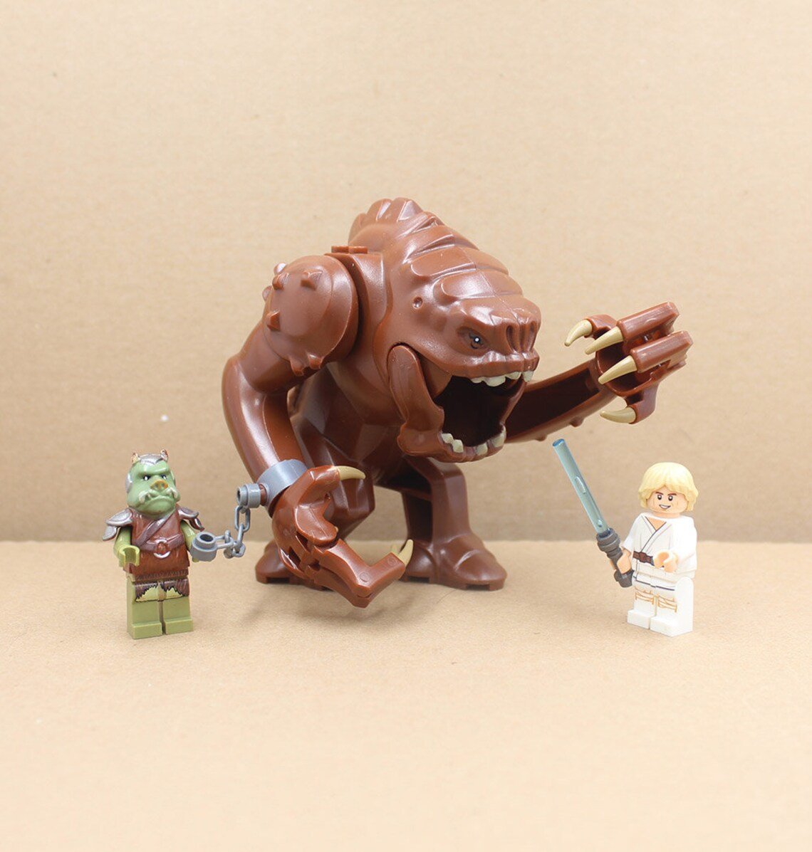 3pcs Star Wars Rancor Gamorrean Guard Luke Skywalker Minifigures Set