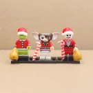 3pcs Christmas Gizmo Santa Jack Skellington The Grinch Minifigures Set