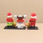 3pcs Christmas Gizmo Santa Jack Skellington The Grinch Minifigures Set