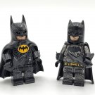 2pcs The Flash Ben Affleck and Michael Keaton Batman Minifigures Set