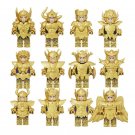 12pcs Saint Seiya Gold Saints Virgo Shaka Gemini Saga Camus Minifigures Set