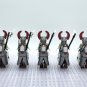 10pcs Mounted Teutonic Knights Armored Warhorse Minifigures Set
