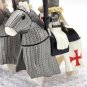 10pcs Mounted Knights Templar Armored Warhorse Minifigures Set