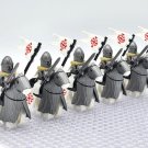 10pcs Mounted Knights of the Holy Sepulchre Armored Warhorse Minifigures Set
