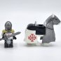 10pcs Mounted Knights of the Holy Sepulchre Armored Warhorse Minifigures Set