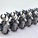 10pcs Mounted Knights Hospitallers Armored Warhorse Minifigures Set