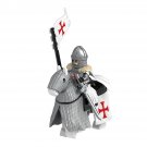 2pcs The Knights Templar War Horse Flag Minifigures Weapons and Accessories