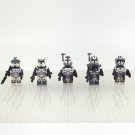 5pcs Star Wars 104th Battalion Wolfpack Wolffe Boost Captain Minifigures Set