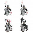 8pcs Cavalry Knight Templar Teutonic Knight the Holy Sepulchre Minifigures Set