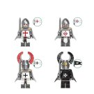 4pcs Knight Templar Teutonic Knight The Knights Hospitaller Minifigures Set