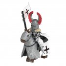 2pcs The Teutonic Knight War Horse Flag Minifigures Weapons and Accessories