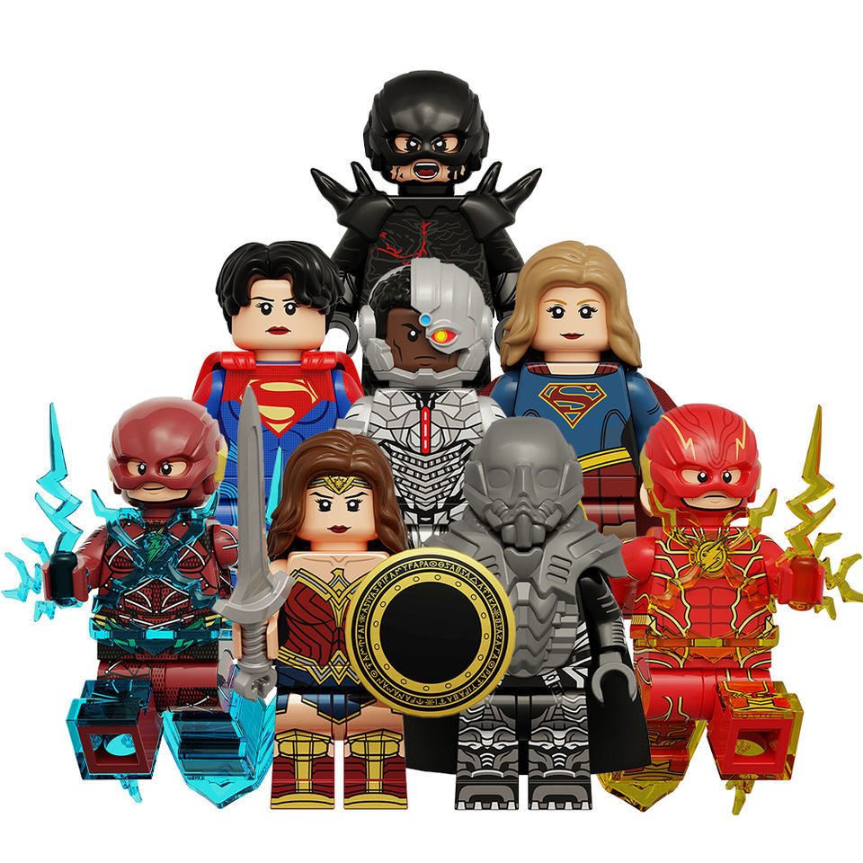 18pcs The Flash (2023) Supergirl General Zod Dark Flash Wonder Woman Minifigures