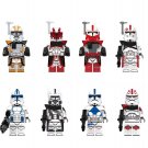 8pcs Star Wars ARC troopers Captain Fordo Keeli Wolfpack Minifigures Set