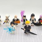 8pcs Anime Bleach Ichigo Kurosaki Retsu Kenpachi Byakuya Minifigures Set