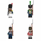 4pcs Napoleonic Wars French sapper Hessian Portuguese infantry Minifigures Set
