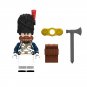 4pcs Napoleonic Wars French sapper Hessian Portuguese infantry Minifigures Set