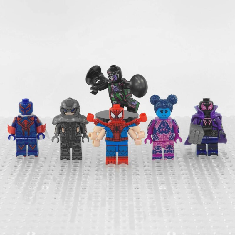 6pcs Spider-Man Miguel O'Hara Prowler Rhino Spot Spider-Byte Minifigures Set
