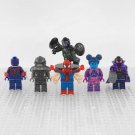6pcs Spider-Man Miguel O'Hara Prowler Rhino Spot Spider-Byte Minifigures Set