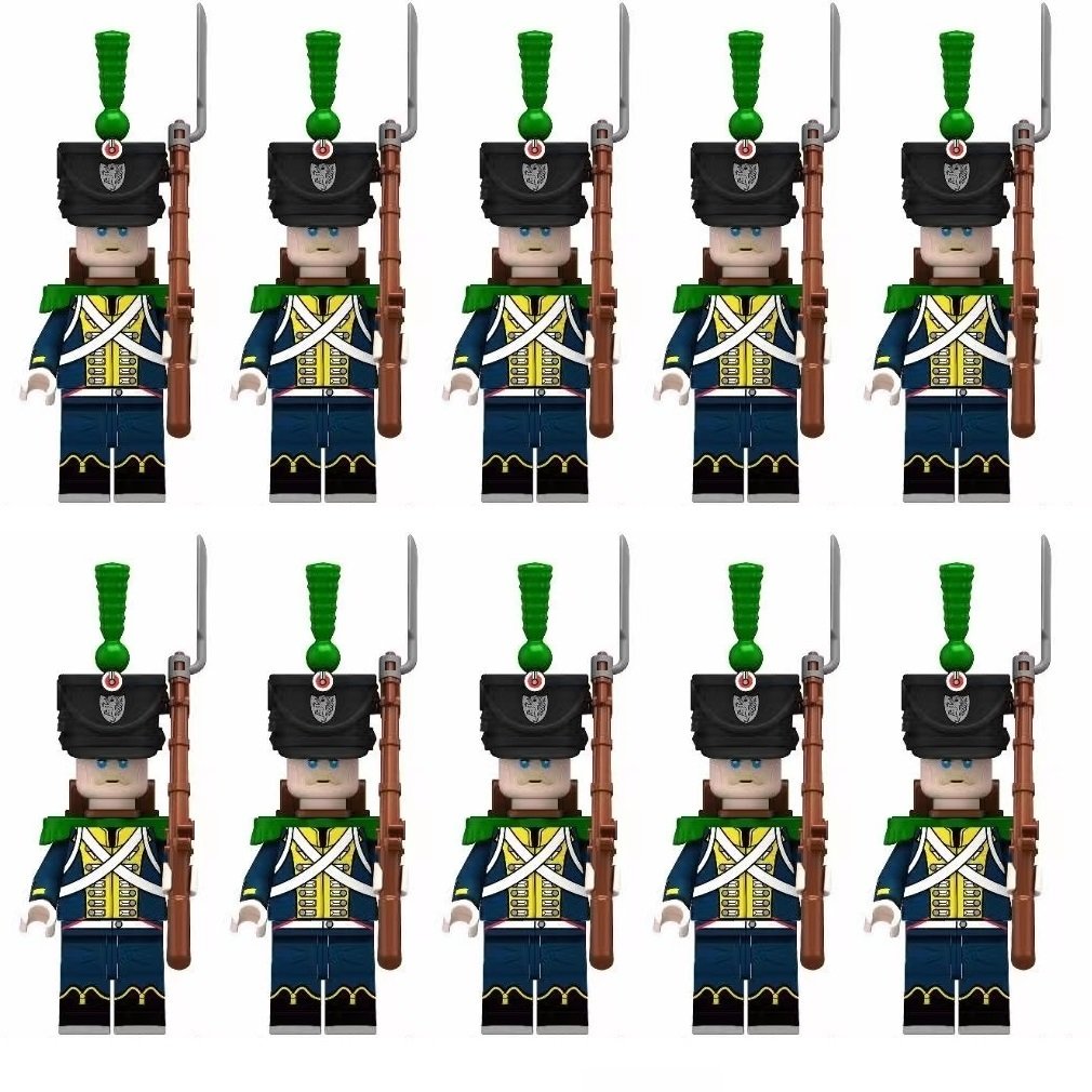 10pcs Napoleonic Wars Hessian Light Infantry Minifigures Set