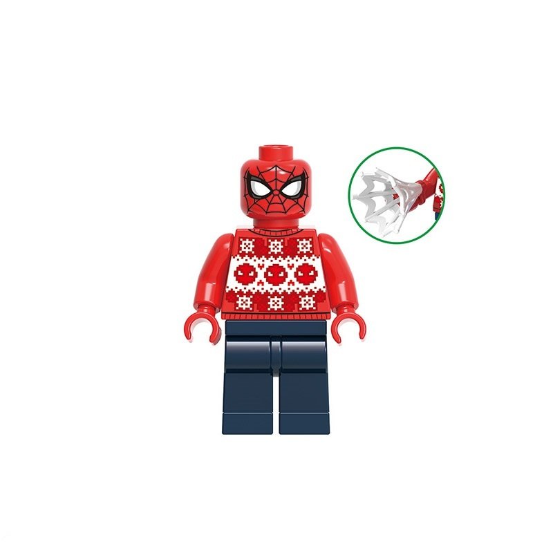 Christmas Spider-Man Minifigures Weapons and Accessories