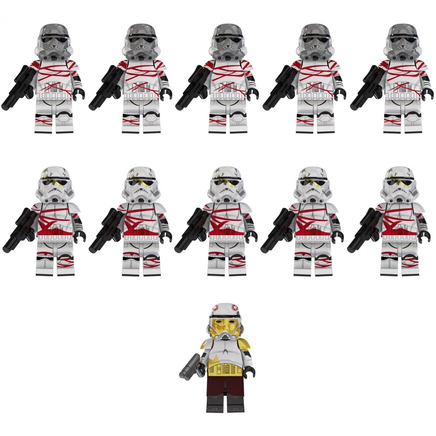 11pcs Star Wars Thrawn's Night Trooper legion Captain Enoch Minifigures Set