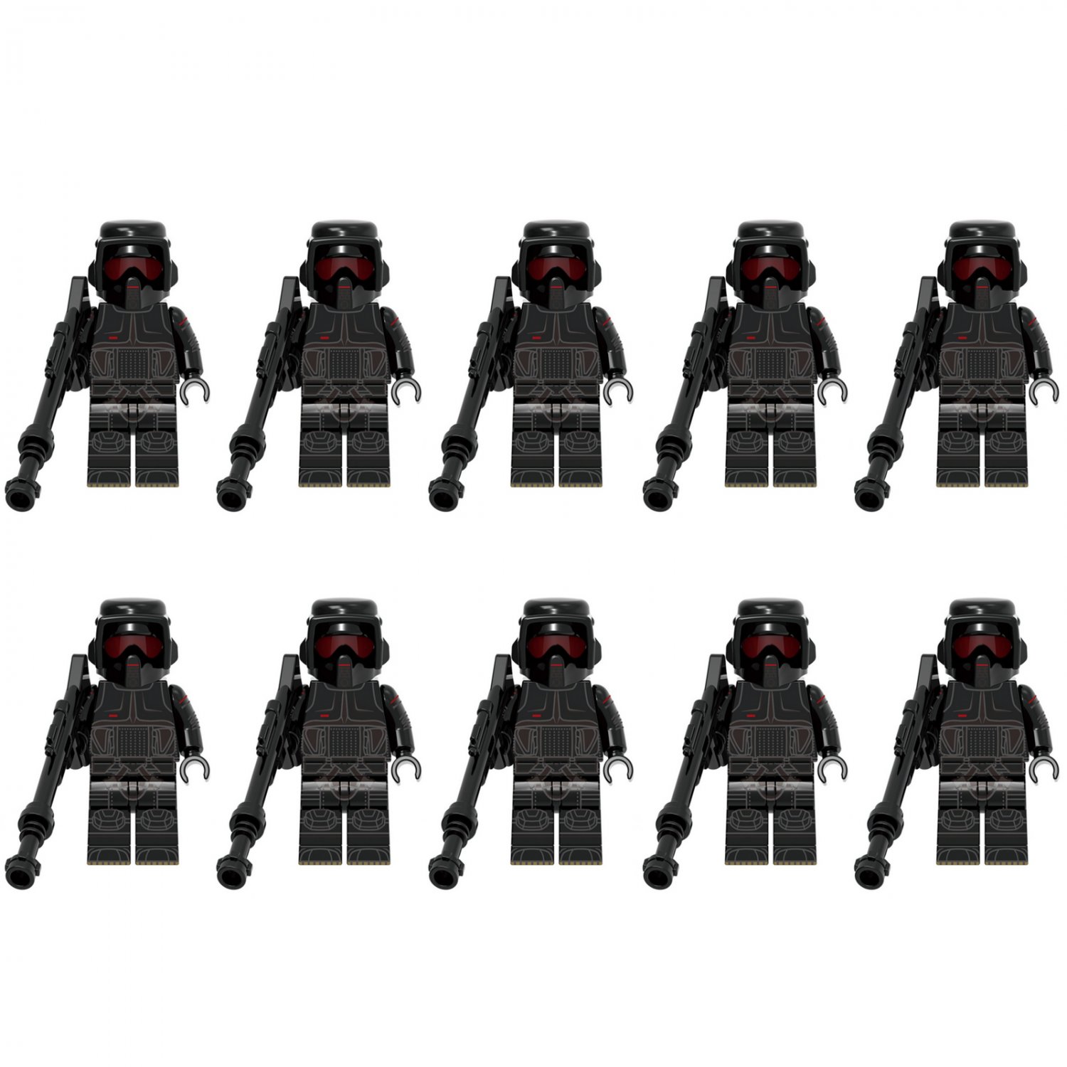 10pcs Star Wars Storm Commando Shadow Scout Troopers Minifigures Set