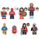 8pcs Christmas Series Iron Man Spider-Man Batman Star Wars C-3PO Minifigures Set