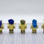6pcs Saint Seiya Gold Saints Aiolia Aquarius Scorpio Cancer Minifigures Set