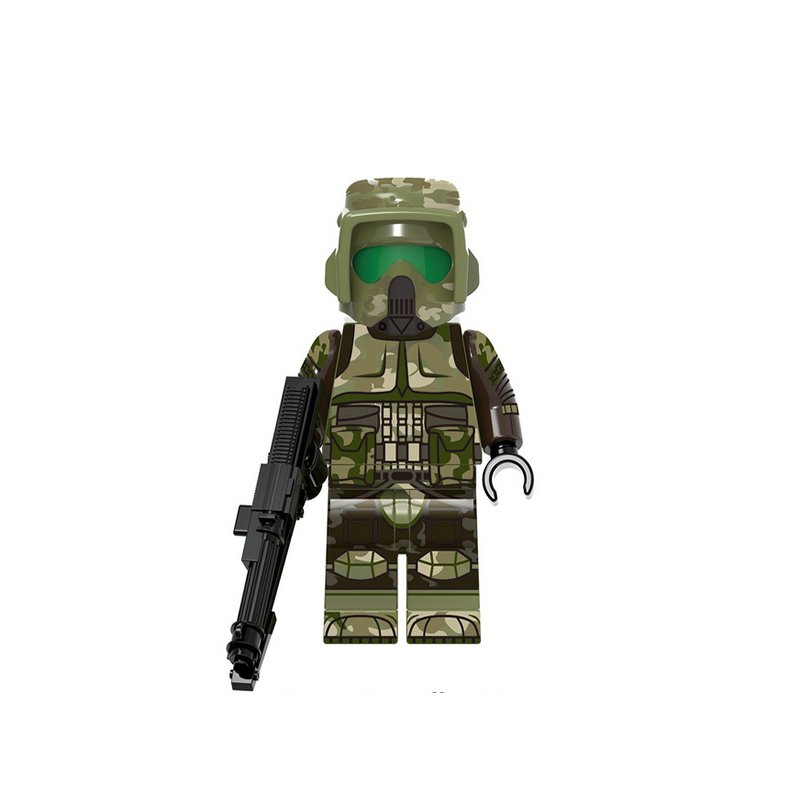 Clone Scout Trooper 41st Elite Corps Star Wars Minifigures Weapons Accessories