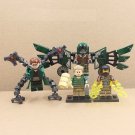 4pcs Spider-Man Villains Doctor Octopus Vulture Electro  Sandman Minifigures Set
