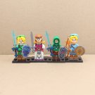 4pcs The Legend of Zelda Link and Princess Zelda Minifigures Set