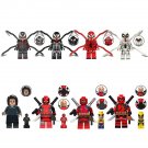 8pcs Marvel Deadpool Wolverine Venom Riot Carnage Mrs. Chen Minifigures Set