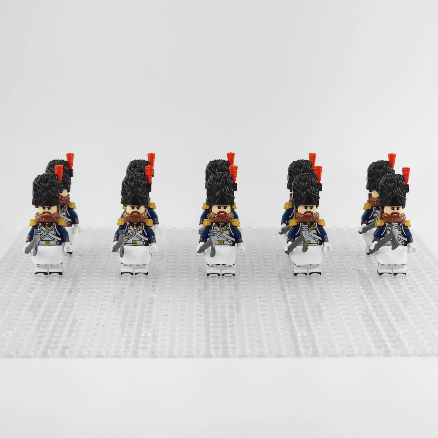 10pcs French Line Infantry Sappers Napoleonic Wars Minifigures Set