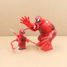2pcs Big Size Carnage and Baby Carnage Marvel Venom Spider-Man Minifigures Set