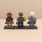 3pcs Indiana Jones Nazi uniform Classic and Senior Age Outfits Minifigures Set