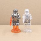 2pcs Tony Stark Iron Man Mark I Minifigures set Normal and Transparent