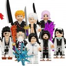 8pcs Bleach Ichigo Kurosaki Yamamoto Toshiro Uryu Ishida Retsu Minifigures Set